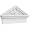 Ekena Millwork Peaked Cap 4 Spoke Architectural PVC Combination Pediment, 26"W x 13-3/8"H x 2-3/4"P (Pitch 6/12) PEDPC026X135PKC04 - alternate 1